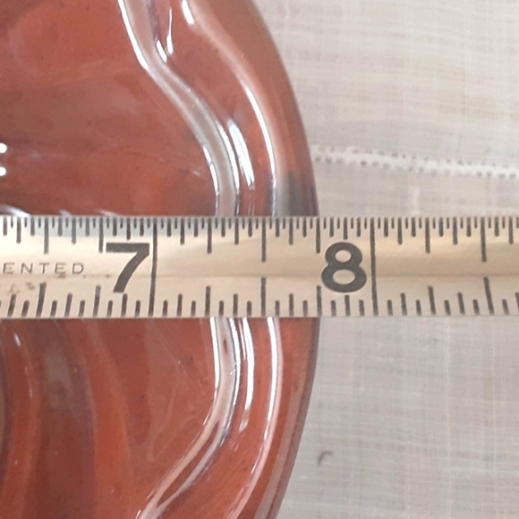 Pottery by Kathy bowl, redware pottery with manganese marks - Picture 4 of 5